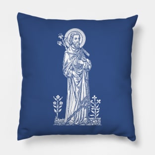 St. Joseph - blue bkg Pillow