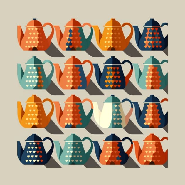 Classic Tea Pot Design by Star Scrunch