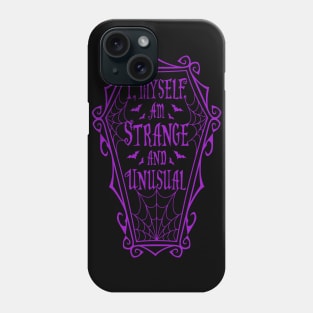 Gothic Coffin Quote Phone Case