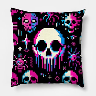 PATRON CALAVERAS MUTANTES PIXELADAS 5 Pillow