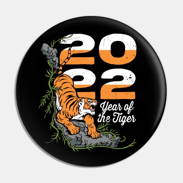 Year of the Tiger 2022 Wild Animal Pin by RadStar