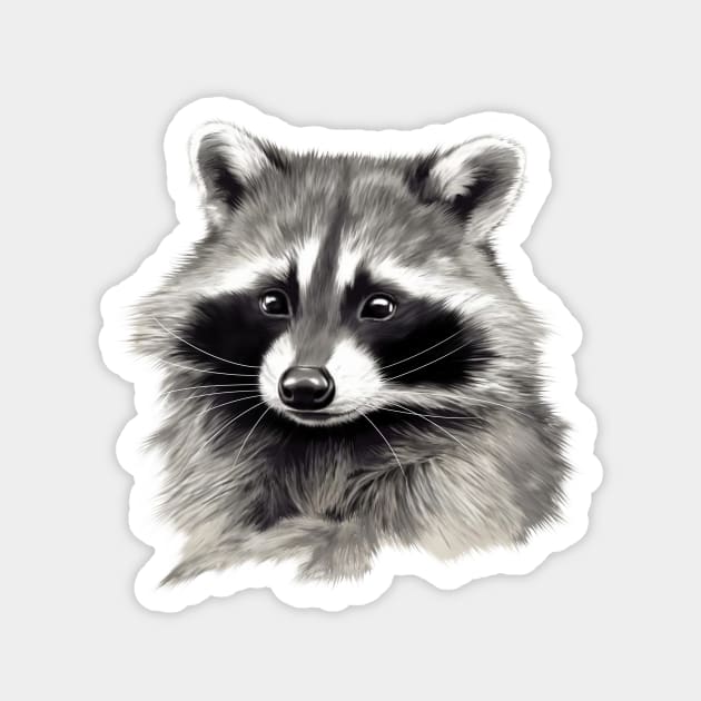 Cute Raccoon, Love Raccoons Magnet by logiamerch