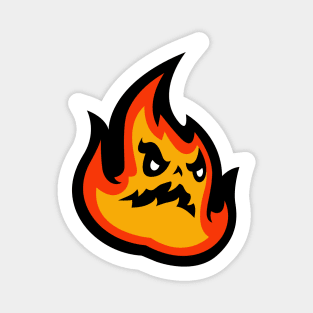 Flame Mascot Magnet