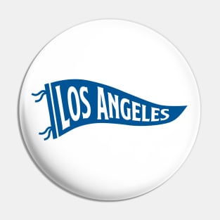 Los Angeles Pennant - White 2 Pin