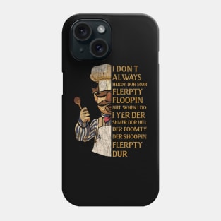 VERT DER FERK QUOTES TEXTURE Phone Case