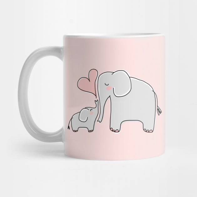 cute elephant drinking coffee/Best gift for elephant and coffee