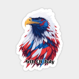 4th of July American Eagle Red White and Blue Magnet