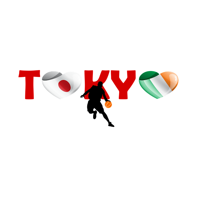 Basketball in Tokyo - team Ireland (IE) by ArtDesignDE