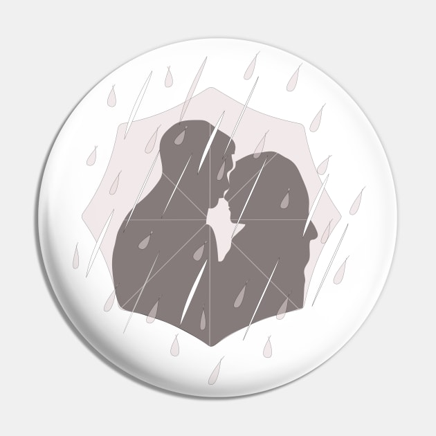 Kiss Pin by dddesign