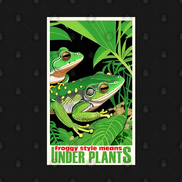 froggy style means under plants by jederanders