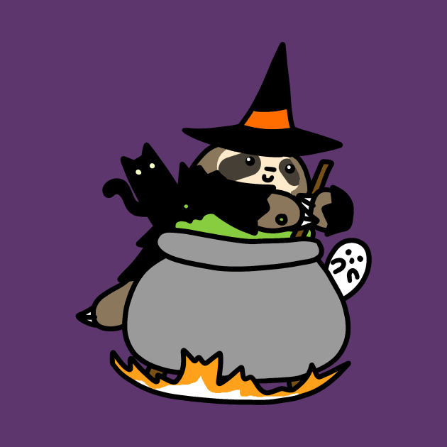 Witch Cauldron Sloth by saradaboru