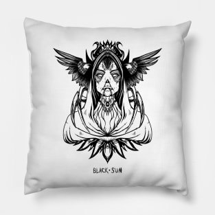 PRIESTESS OF THE BLACK SUN Raw Pillow