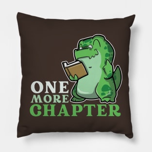 One More Chapter With Tyrannosaurus Rex Dinosaur Pillow