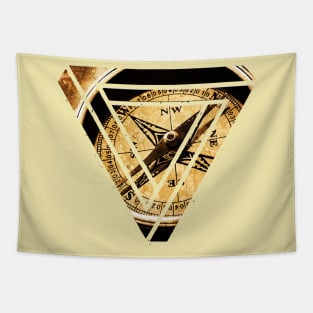 compass impossible triangle Tapestry