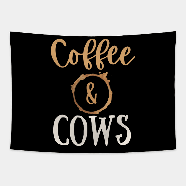 Coffee and cows Tapestry by Marius Andrei Munteanu