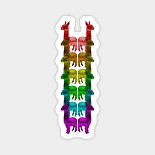 Rainbow gummy llamas Magnet