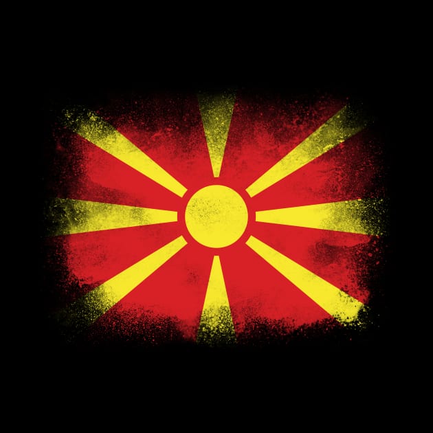 North Macedonia Flag by psychoshadow