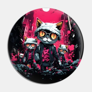 Gangsta Cats -2, Badass Cats of the Neighborhood, Splash Pin