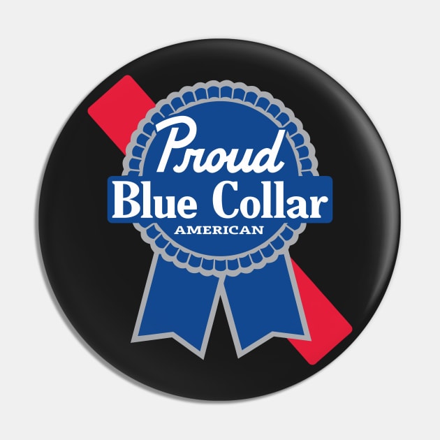 Proud Blue Collar American Pin by lamchozui