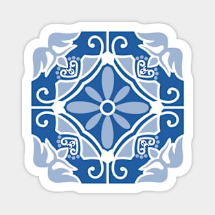 Blue Andalusian Tile Magnet