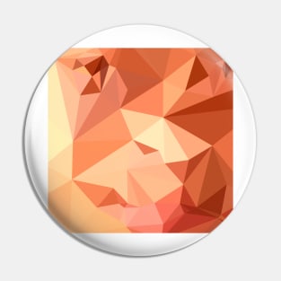 Tango Orange Abstract Low Polygon Background Pin