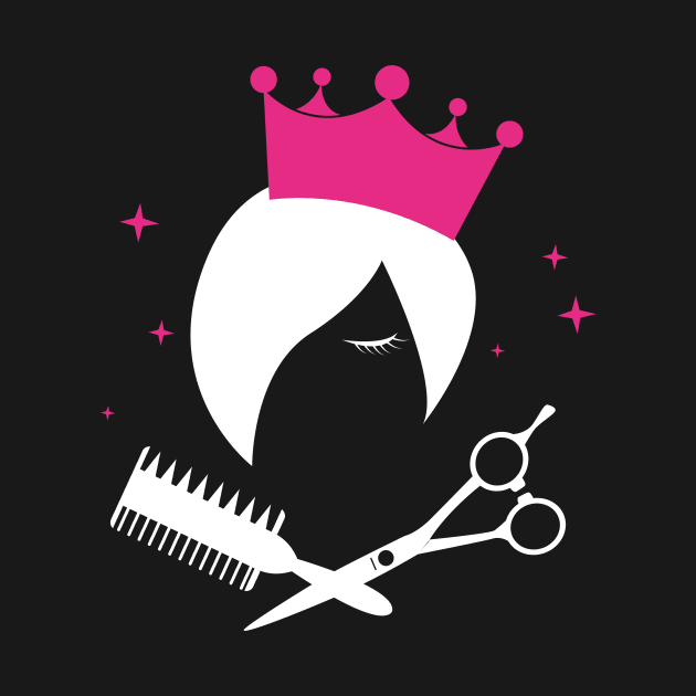 Hairdresser Logo Team Hairdressing Salon by Foxxy Merch