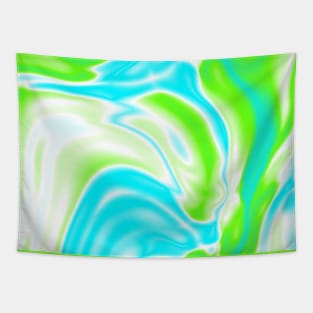 preppy trendy spring pastel aqua blue mint green Swirl Tapestry