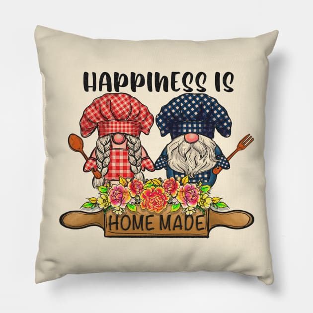 happiness is home-maid Pillow by Ballari