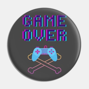 Game Over Gamer Apparel Pin