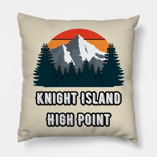 Knight Island High Point Pillow by Canada Cities