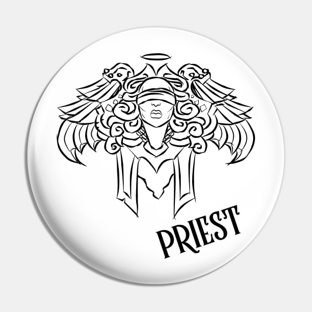 Priest Crest Pin by DeLyss-Iouz