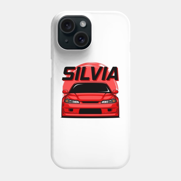 Silvia S15 Red Phone Case by GoldenTuners