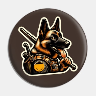 Belgian Malinois Police Pin