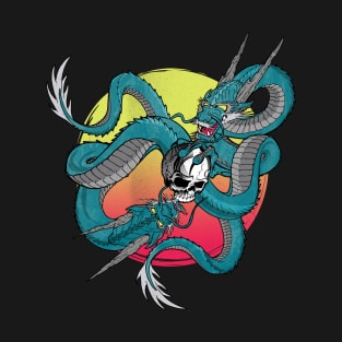 Japanese Dragon Skull Tattoo T-Shirt