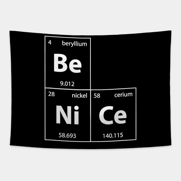 Be Nice Anti Bullying For Science Students Teacher Tapestry by agustinbosman