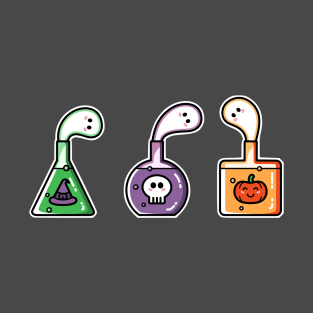 Cute Halloween Ghost Potions T-Shirt