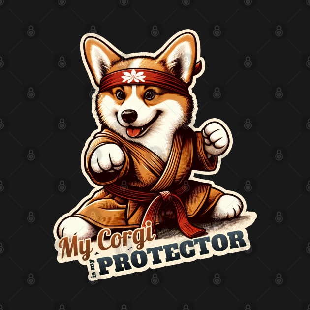 Corgi karate by k9-tee