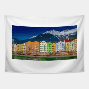 Beautiful Innsbruck Painting Tapestry