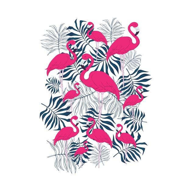 Pink Flamingo Pattern by novaya