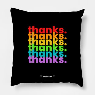 Lgbtq+ Thanks Love And Peace Pillow