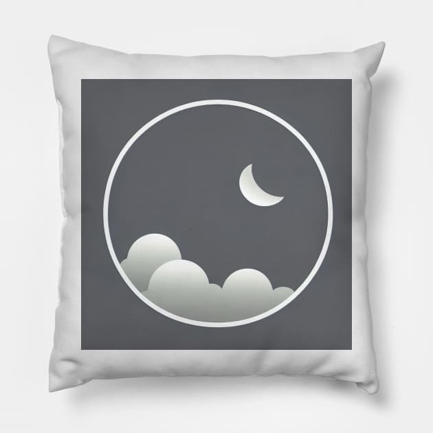 Night sky Pillow by artsyworldart