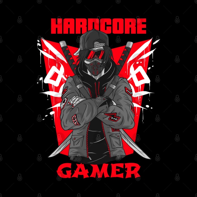 Hardcore Gamer Red Ninja by Gamers World Store