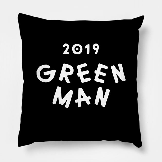 Green Man Music and Arts Festival 2019 Pillow by NomesInk