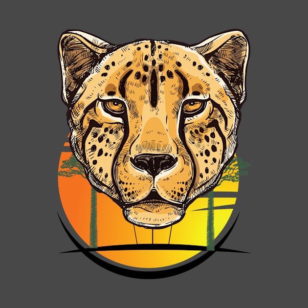 Africa Cheetah by Freak Artist