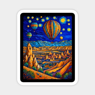 Cappadocia in Starry Night Magnet