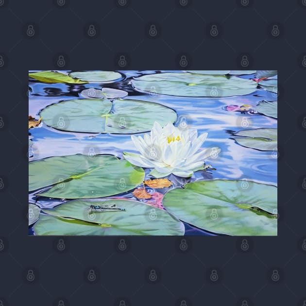 Dream Sequence - Water Lily Painting with Dragonfly by EmilyBickell