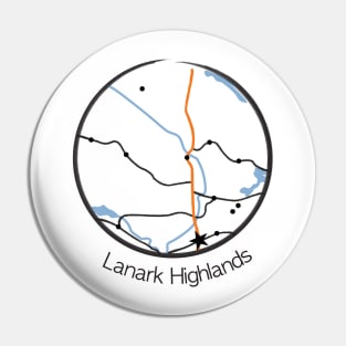 Lanark Highlands round map Pin