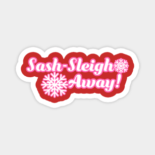 Sash-Sleigh Away! Magnet