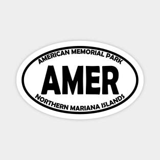 American Memorial Park oval Magnet