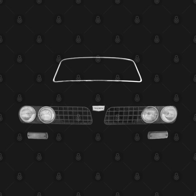 Triumph Dolomite classic car minimalist front by soitwouldseem